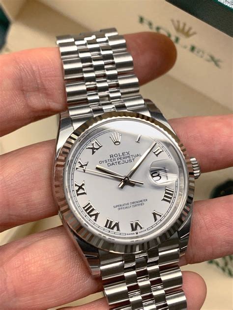 rolex datejust 36 roman numerals.